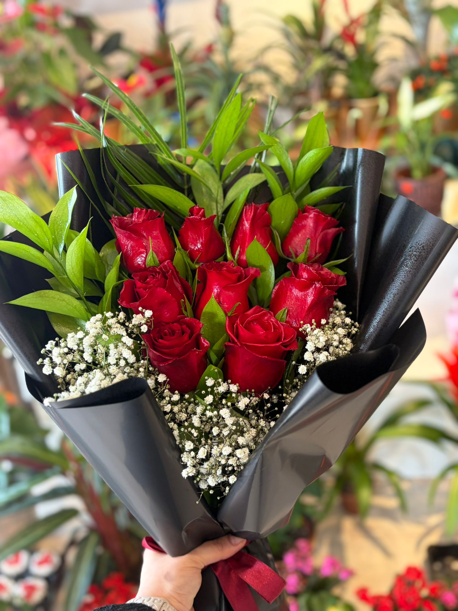 9'lu Kırmızı Gül Buketi