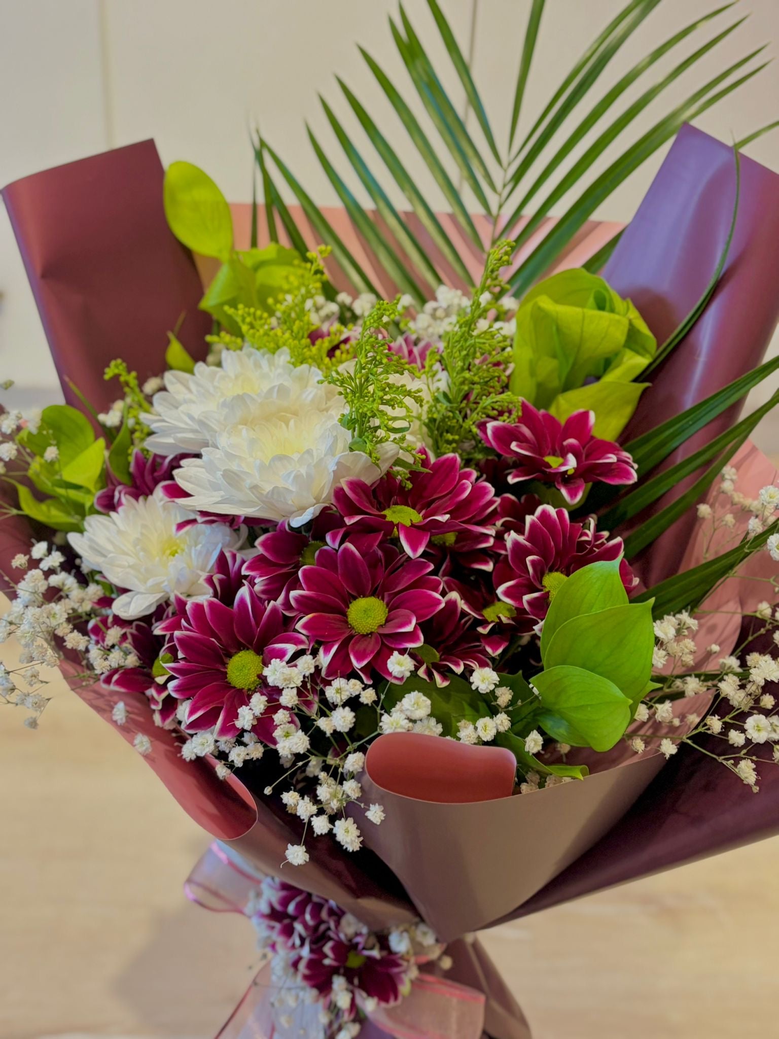 Renkli papatya buketi