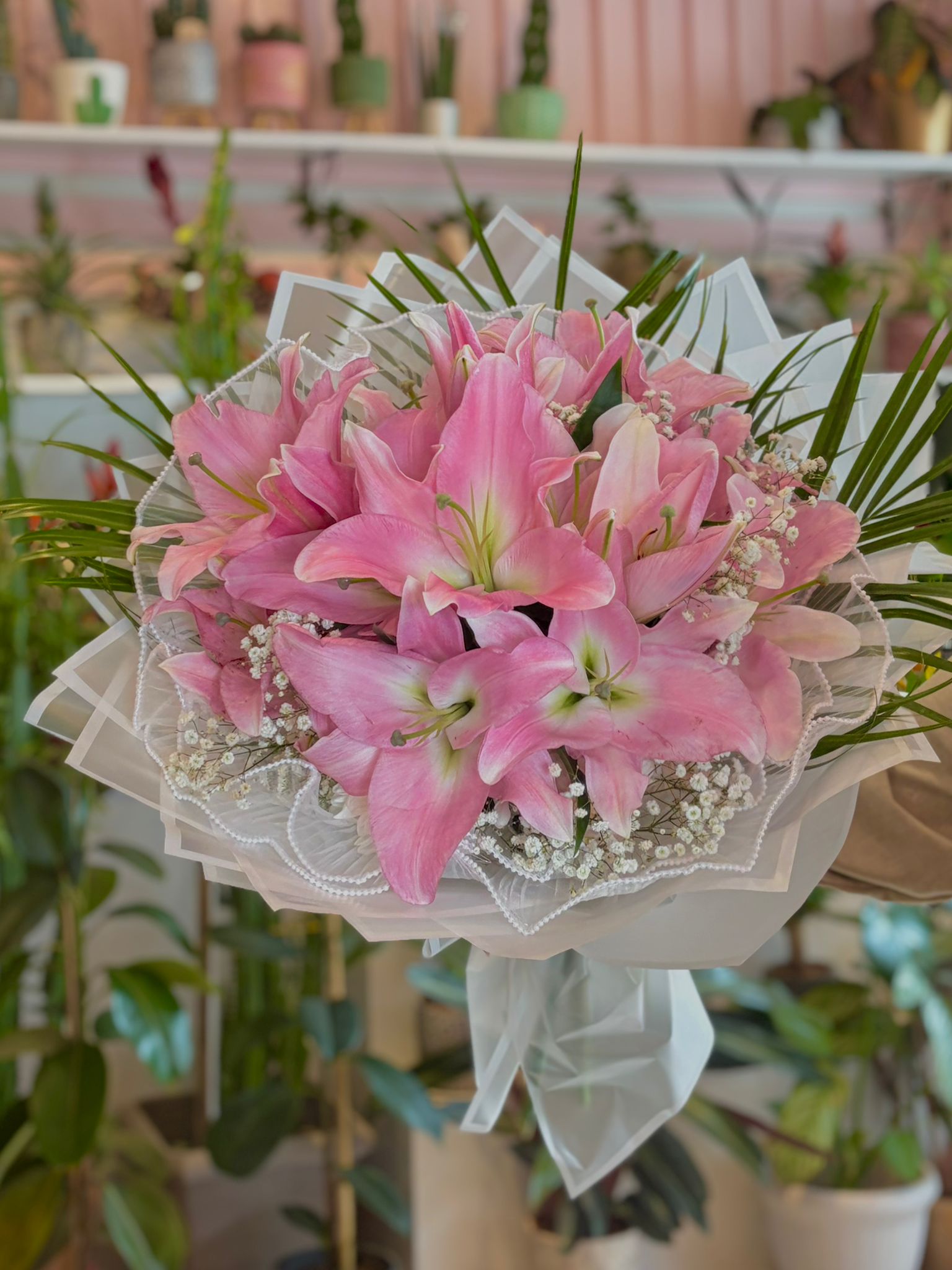 Pembe Rüya Lilyum Buketi