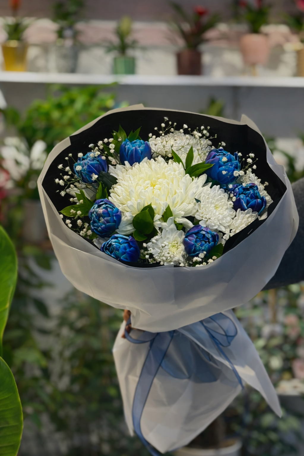 Mavi Lale Anastasyalı Buket